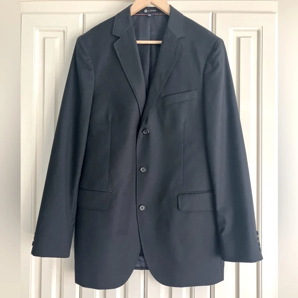 J. Crew Black‎ Italian Wool Legacy Sports Coat Men’s Size 40L